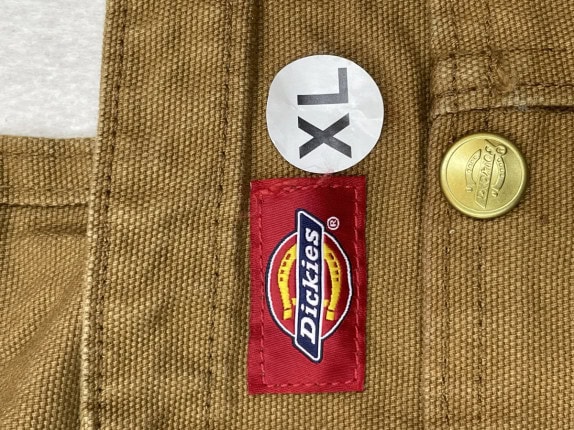 DICKIES OVERALLS WORKWEAR BEIGE MALE PRE OWNED XL