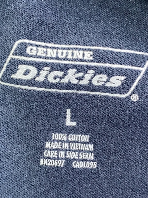 DICKIES GRAPHIC TEE MINIMAL NAVY UOMO PRE OWNED L
