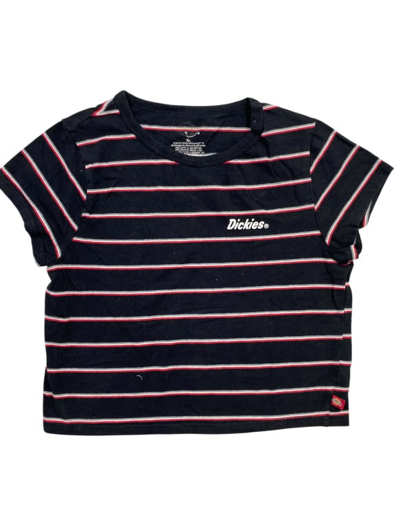 Dickies Γυναικείο Ριγέ T-Shirt Μαύρο Size XS