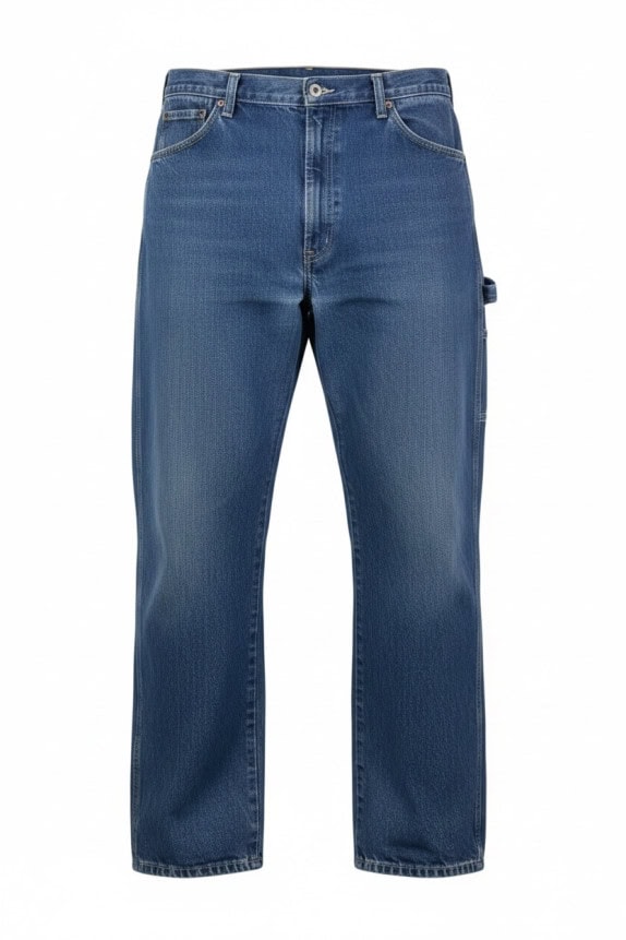 DICKIES CARGO JEANS WASHED BLUE MEN PRE OWNED XXL