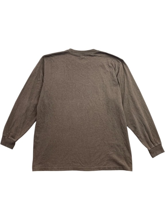 DICKIES MAGLIA A MANICHE LUNGHE CON TASCA MARRONE UNISEX 2XL