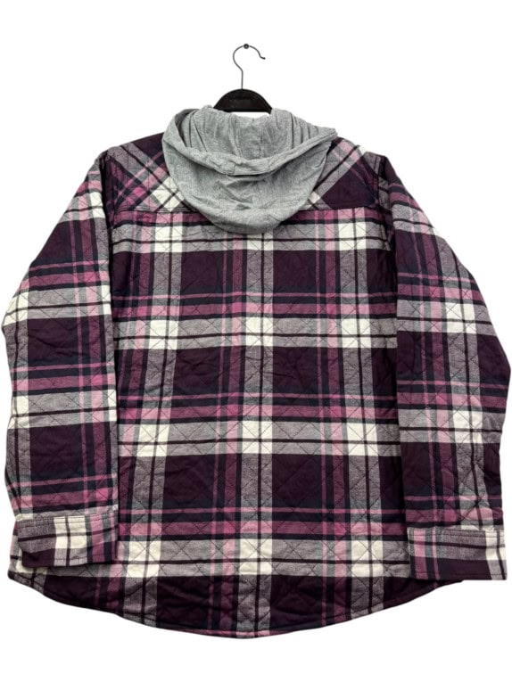 DICKIES ΜΠΟΥΦΑΝ ΠΟΥΚΑΜΙΣΟ ΜΕ ΚΟΥΚΟΥΛΑ WORKWEAR ΜΩΒ ΚΑΡΟ ΓΥΝΑΙΚΕΙΟ PRE OWNED XL