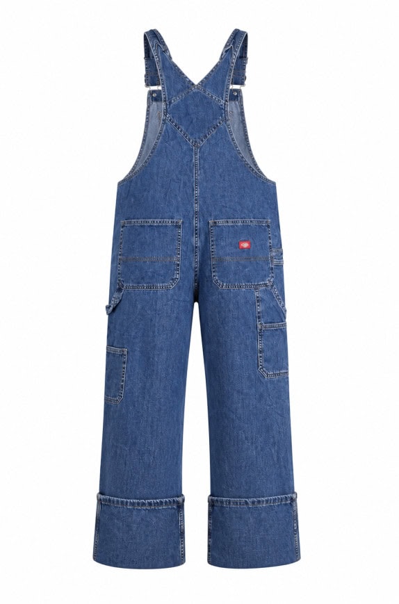 DICKIES DENIM OVERALL WORKWEAR BLUE WOMENS PRE OWNED XL