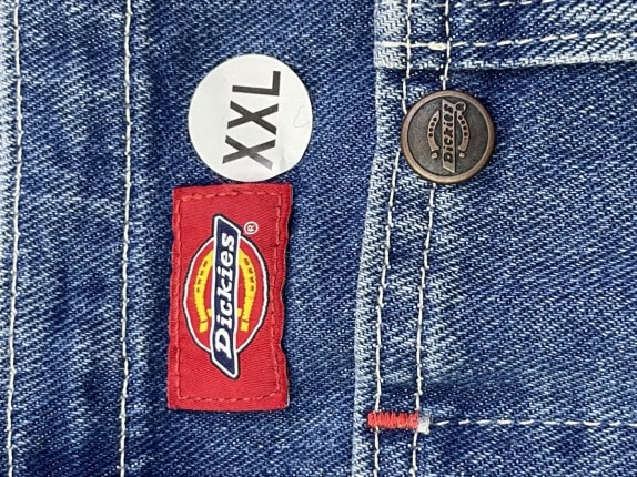 DICKIES ΟΛΟΣΩΜΗ ΦΟΡΜΑ DENIM WORKWEAR ΜΠΛΕ ΓΥΝΑΙΚΕΙΟ PRE OWNED XXL