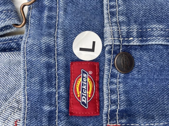 DICKIES ΟΛΟΣΩΜΗ ΦΟΡΜΑ ΤΖΙΝ RETRO ΜΠΛΕ ΓΥΝΑΙΚΕΙΟ PRE OWNED L