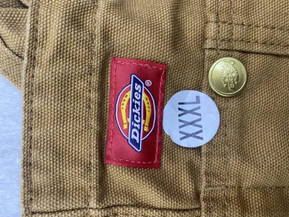 DICKIES SALOPETTE WORKWEAR MARRONE UOMO PRE OWNED XXXL