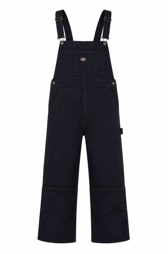 DICKIES OVERALLS WORKWEAR BLACK MENS PRE OWNED L
