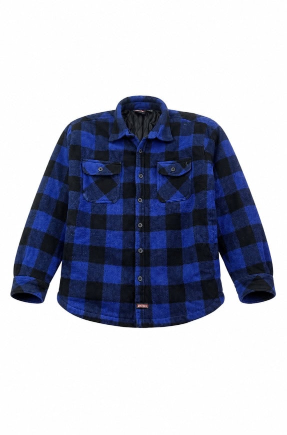 DICKIES OVERSHIRT BUFFALO CHECK ΜΠΛΕ ΜΑΥΡΟ ΑΝΤΡΙΚΟ PRE OWNED L