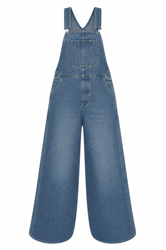 DICKIES ΠΑΝΤΕΛΟΝΑ PINAFORE DENIM ΜΠΛΕ ΓΥΝΑΙΚΕΙΟ PRE OWNED S