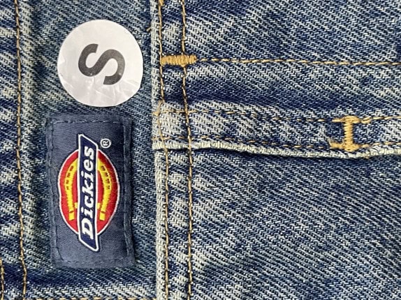 DICKIES ΠΑΝΤΕΛΟΝΑ PINAFORE DENIM ΜΠΛΕ ΓΥΝΑΙΚΕΙΟ PRE OWNED S