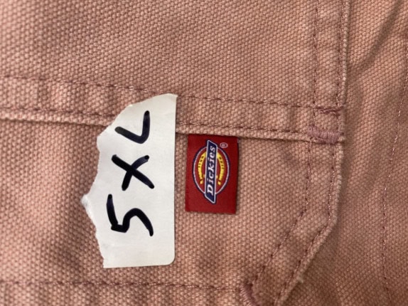 DICKIES SALOPETTE WORKWEAR PINK WOMENS PRE OWNED 5XL