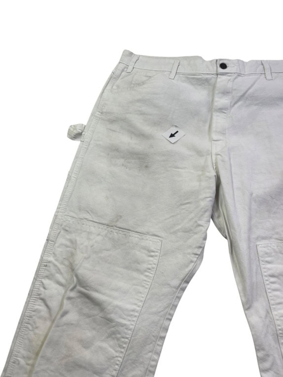 DICKIES CARGO PANTS MINIMAL OFF WHITE MEN PRE OWNED XL