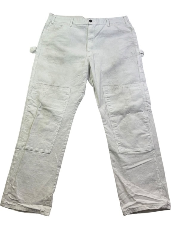 DICKIES CARGO PANTS MINIMAL OFF WHITE MEN PRE OWNED XL