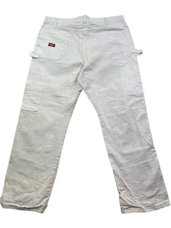 DICKIES CARGO PANTS MINIMAL OFF WHITE MEN PRE OWNED XL