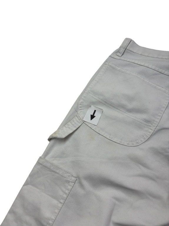 DICKIES PANTALONI CARPENTER WORKWEAR OFF WHITE UOMO PRE OWNED XL