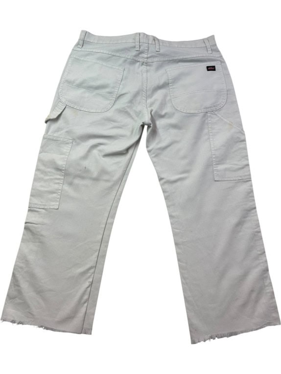 DICKIES PANTALONI CARPENTER WORKWEAR OFF WHITE UOMO PRE OWNED XL