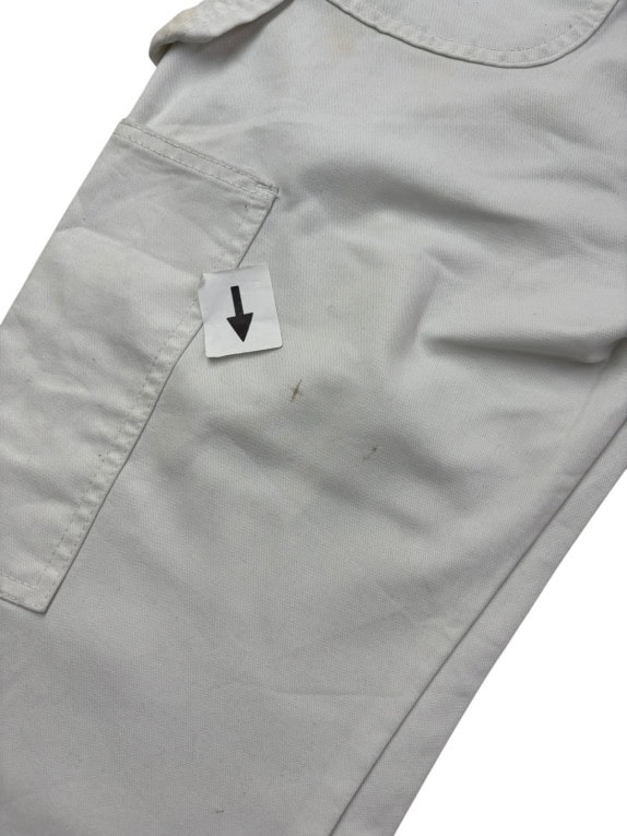DICKIES PANTALONI CARPENTER WORKWEAR OFF WHITE UOMO PRE OWNED XL
