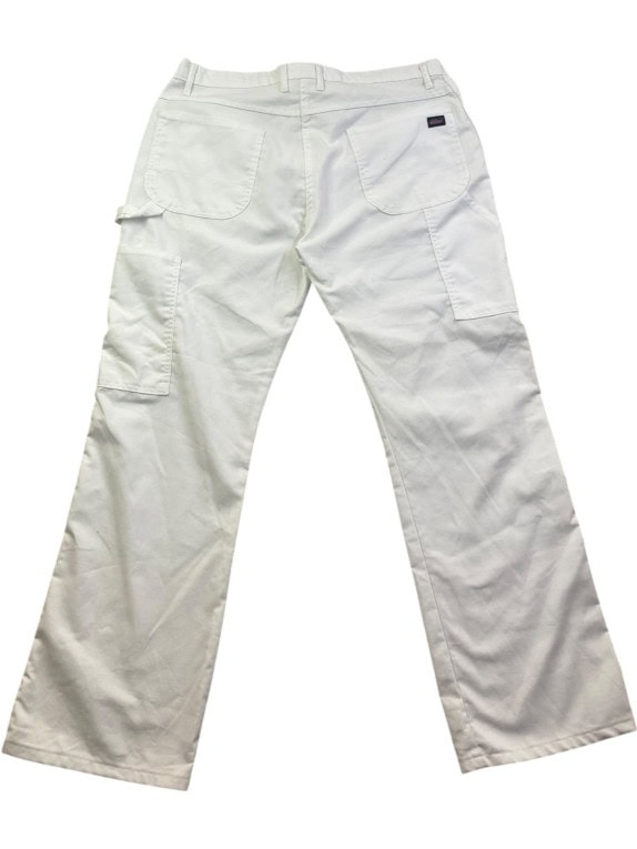 DICKIES PANTALONI CARPENTER WORKWEAR BIANCO SPORCO UOMO PRE OWNED XL