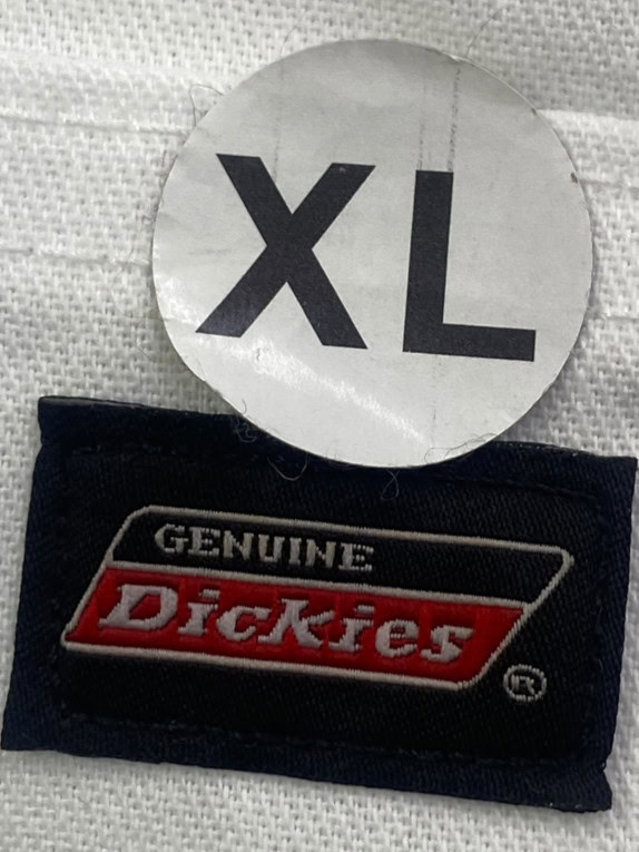 DICKIES PANTALONI CARPENTER WORKWEAR BIANCO SPORCO UOMO PRE OWNED XL