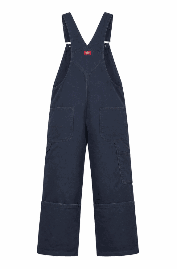 DICKIES DUNGAREES PANTS WORKWEAR BLACK MEN PRE OWNED XL