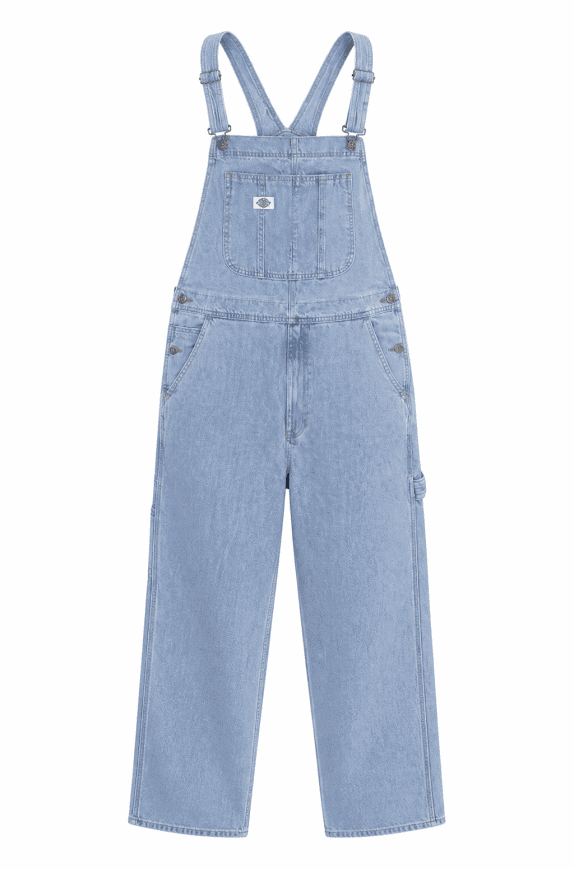 DICKIES DENIM OVERALLS WORKWEAR BLUE UNISEX PRE OWNED XXL