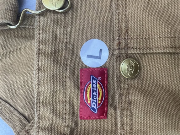 DICKIES SALOPETTE  WORKWEAR ΚΑΦΕ ΑΝΤΡΙΚΟ PRE OWNED L