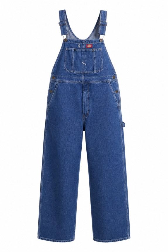 DICKIES DENIM OVERALLS WORKWEAR BLUE WOMEN PRE OWNED XXL