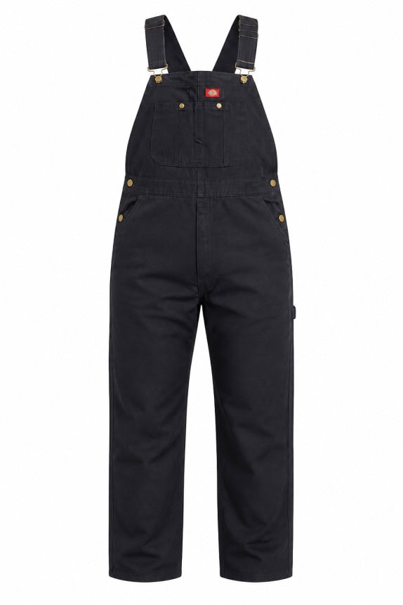 DICKIES SALOPETTE WORKWEAR NERO UOMO PRE OWNED XXL