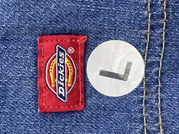DICKIES ΠΑΝΤΕΛΟΝΙ PINAFORE DENIM BLUE ΓΥΝΑΙΚΕΙΟ PRE OWNED L