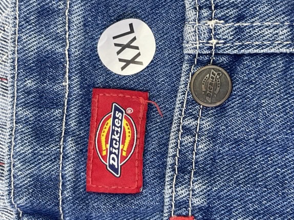 DICKIES SALOPETTE WORKWEAR BLU DONNA PRE OWNED 2XL