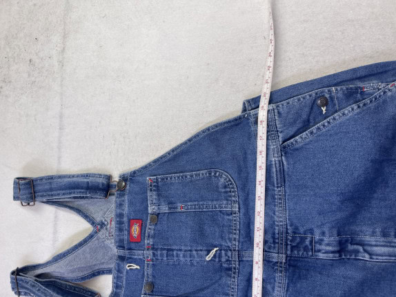 DICKIES SALOPETTE WORKWEAR BLU DONNA PRE OWNED 2XL