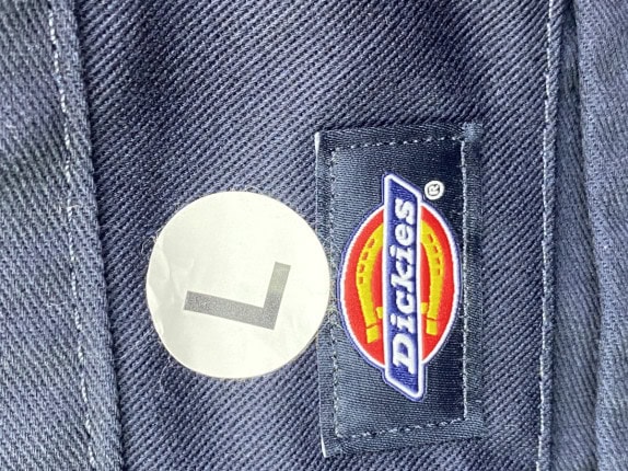 DICKIES TROUSERS WORKWEAR NAVY MENS PRE OWNED L