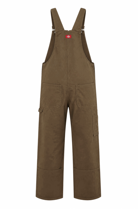 DICKIES SALOPETTE DUNGAREES WORKWEAR ΚΑΦΕ ΑΝΤΡΙΚΟ PRE OWNED XL