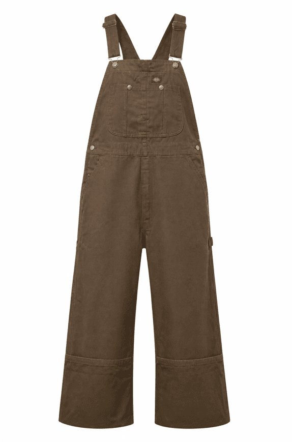DICKIES SALOPETTE DUNGAREES WORKWEAR ΚΑΦΕ ΑΝΤΡΙΚΟ PRE OWNED XL