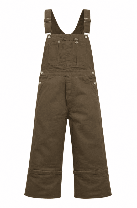 DICKIES SALOPETTE DUNGAREE WORKWEAR ΚΑΦΕ ΑΝΤΡΙΚΟ PRE OWNED XL