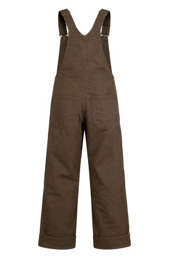 DICKIES SALOPETTE DUNGAREE WORKWEAR ΚΑΦΕ ΑΝΤΡΙΚΟ PRE OWNED XL