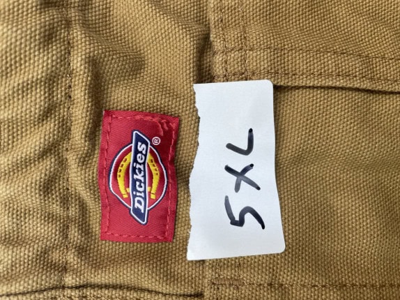 DICKIES SALOPETTE WORKWEAR BROWN MEN PRE OWNED 5XL
