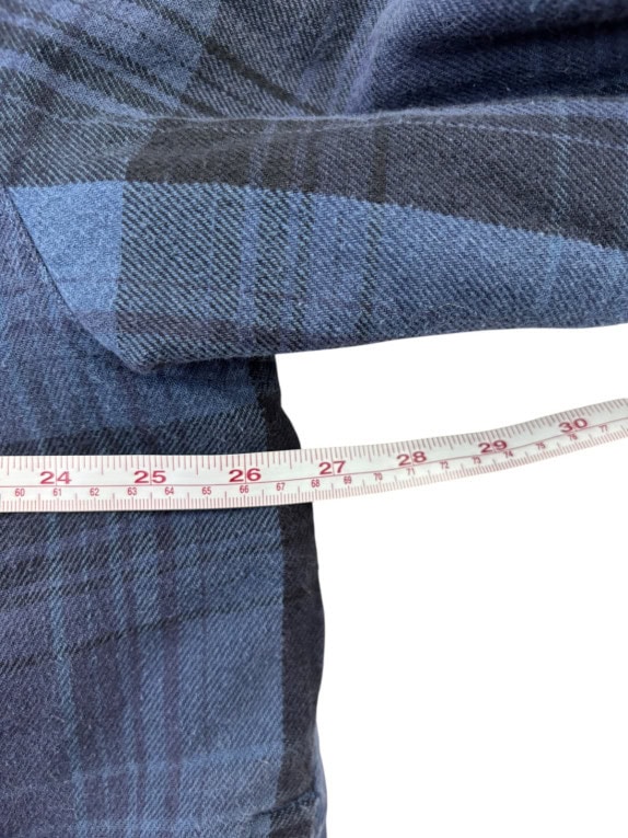 DICKIES ΠΟΥΚΑΜΙΣΟ ΜΕ ΚΟΥΚΟΥΛΑ PLAID ΜΠΛΕ ΑΝΤΡΙΚΟ PRE OWNED