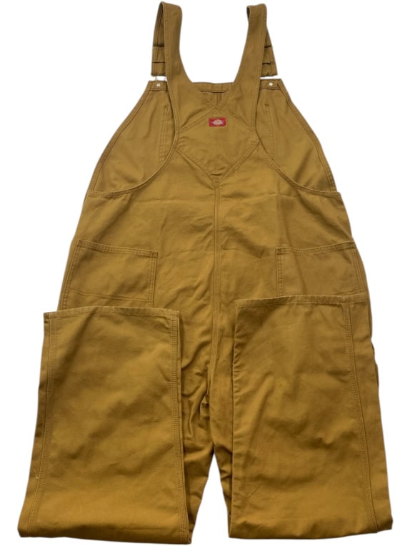 DICKIES OVERALLS WORKWEAR CAMEL UNISEX PRE OWNED XXL