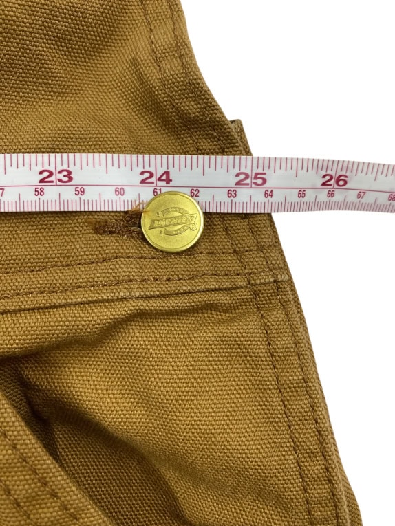 DICKIES Salopette Workwear VINTAGE con logo Marrone/Senape Unisex 6XL