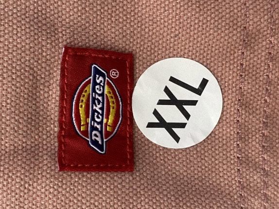 DICKIES SALOPETTE  WORKWEAR PINK GYNAIKEIO PRE OWNED 2XL
