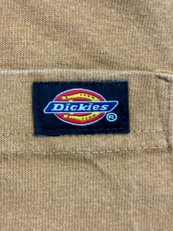 DICKIES T-shirt με Τσέπη Καφέ UNISEX Μέγεθος M