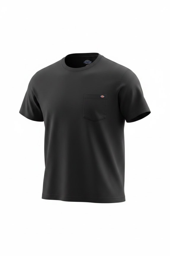 DICKIES T-shirt με Τσέπη Μαύρο UNISEX Μέγεθος M