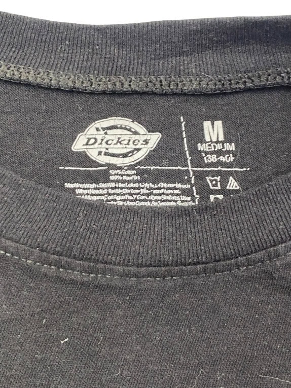 DICKIES T SHIRT MINIMAL BLACK MEN PRE OWNED M