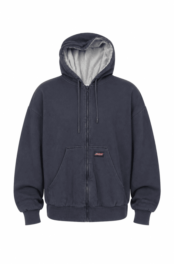 DICKIES ZIP HOODIE MINIMAL NAVY UOMO PRE OWNED S