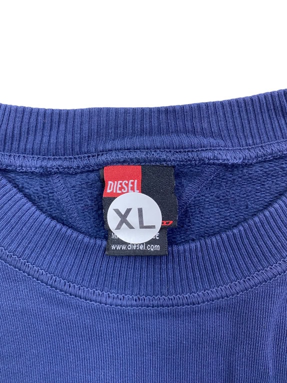 Diesel Felpa Vintage Logo 78 Blu Uomo XL