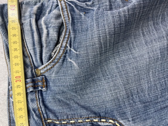 Y2K ENERGY  JEANS BOOTCUT WASHED BLUE WOMEN PRE OWNED S