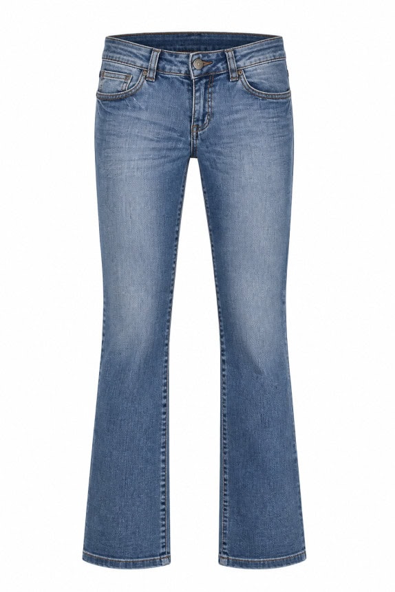 Y2K ENERGY  JEANS BOOTCUT WASHED BLUE WOMEN PRE OWNED S