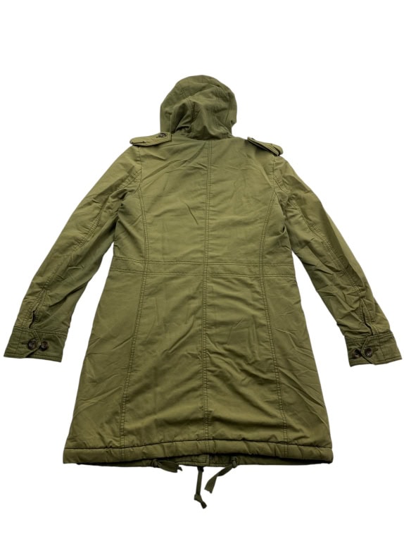 Diesel Long Parka Jacket Casual Logo Khaki Women’s M/L
