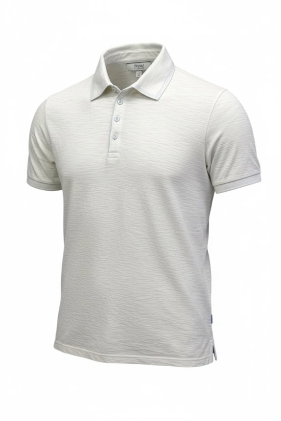 DIESEL ΜΠΛΟΥΖΑ ΠΟΛΟ VINTAGE STYLE SLUB COTTON ΛΕΥΚΟ ΑΝΔΡΙΚΟ SMALL